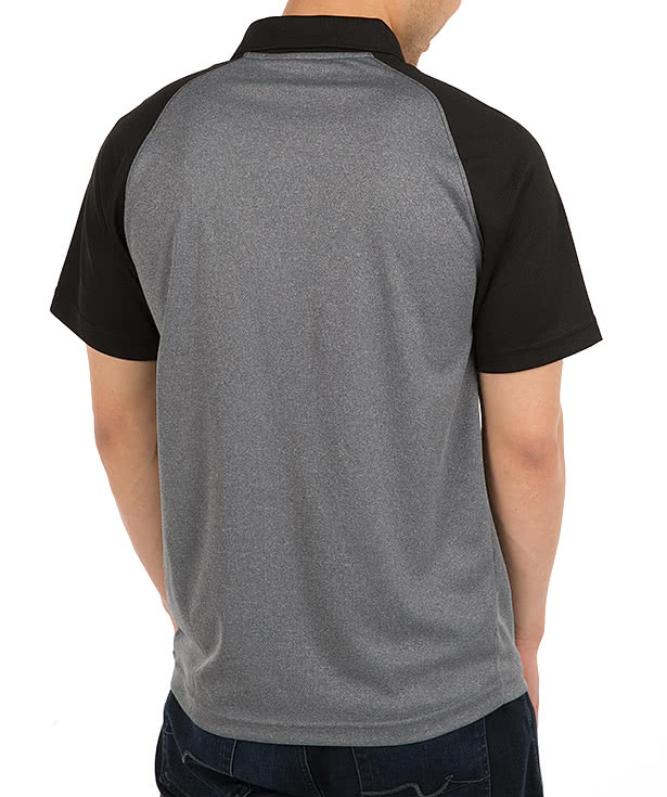 Sport-Tek Heather Raglan Performance Polo
