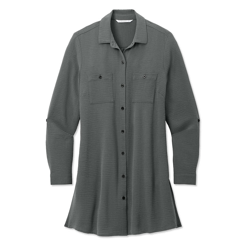Port Authority Women's Textured Crepe Long Tunic