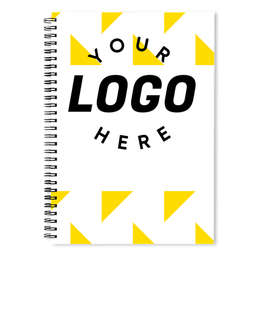 Triangle Border JournalBooks ® Spiral Notebook - Color: Yellow