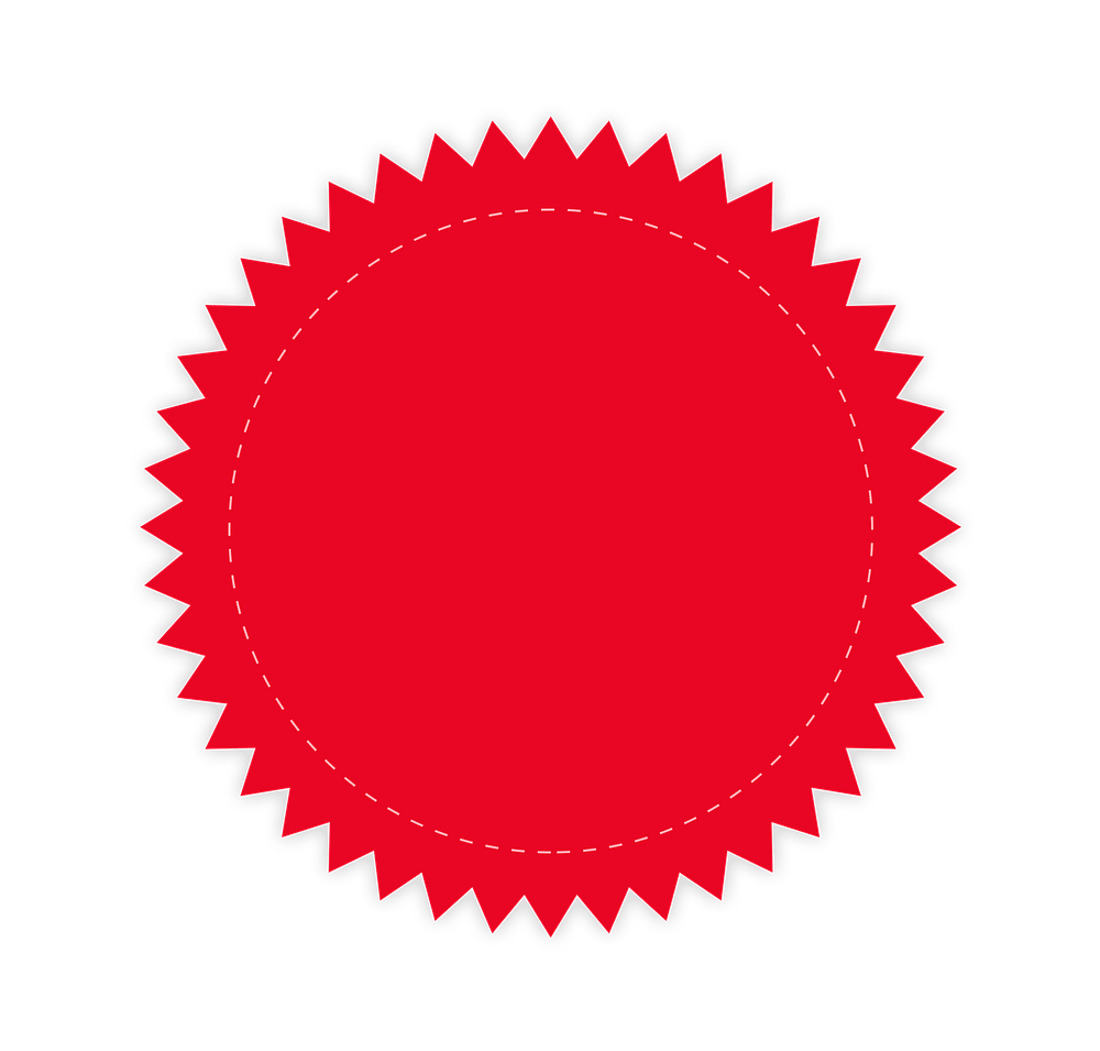Full Color 2" Starburst Roll Labels (Roll of 500)-default