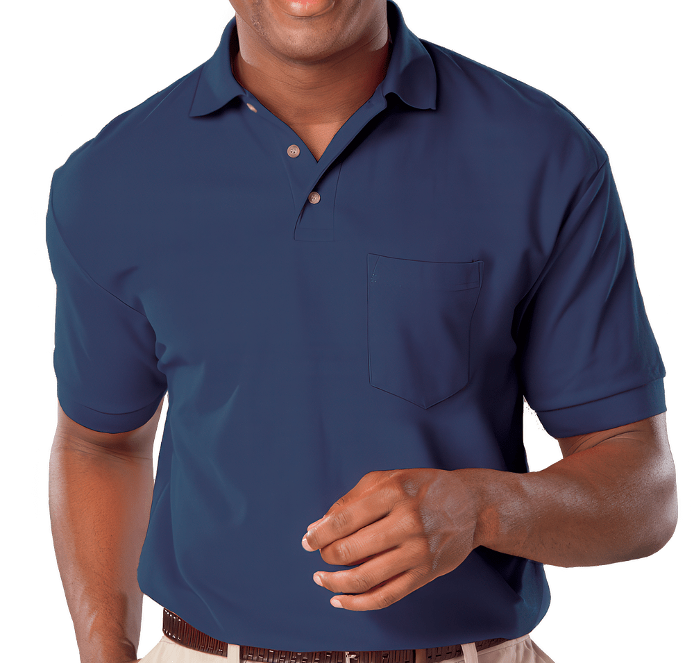 Blue Generation Superblend Easy-Care Pique Pocket Polo - Embroidered-default