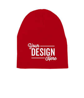Yupoong Solid Beanie - Color: Red