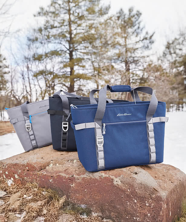 Full Color Eddie Bauer Max Cool Can Cooler Tote Bag
