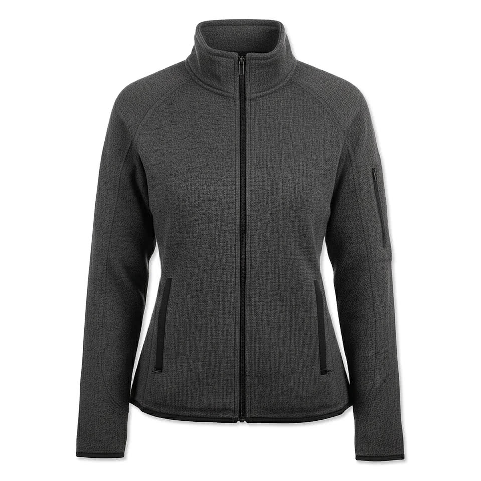 Burnside Women's Sweater Knit Full-Zip Jacket