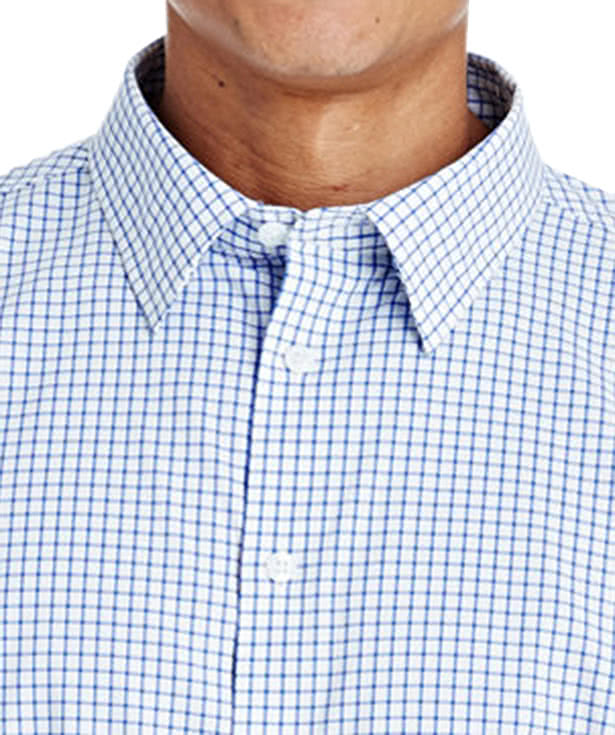 Devon & Jones CrownLux Micro Windowpane Performance Dress Shirt - Printed