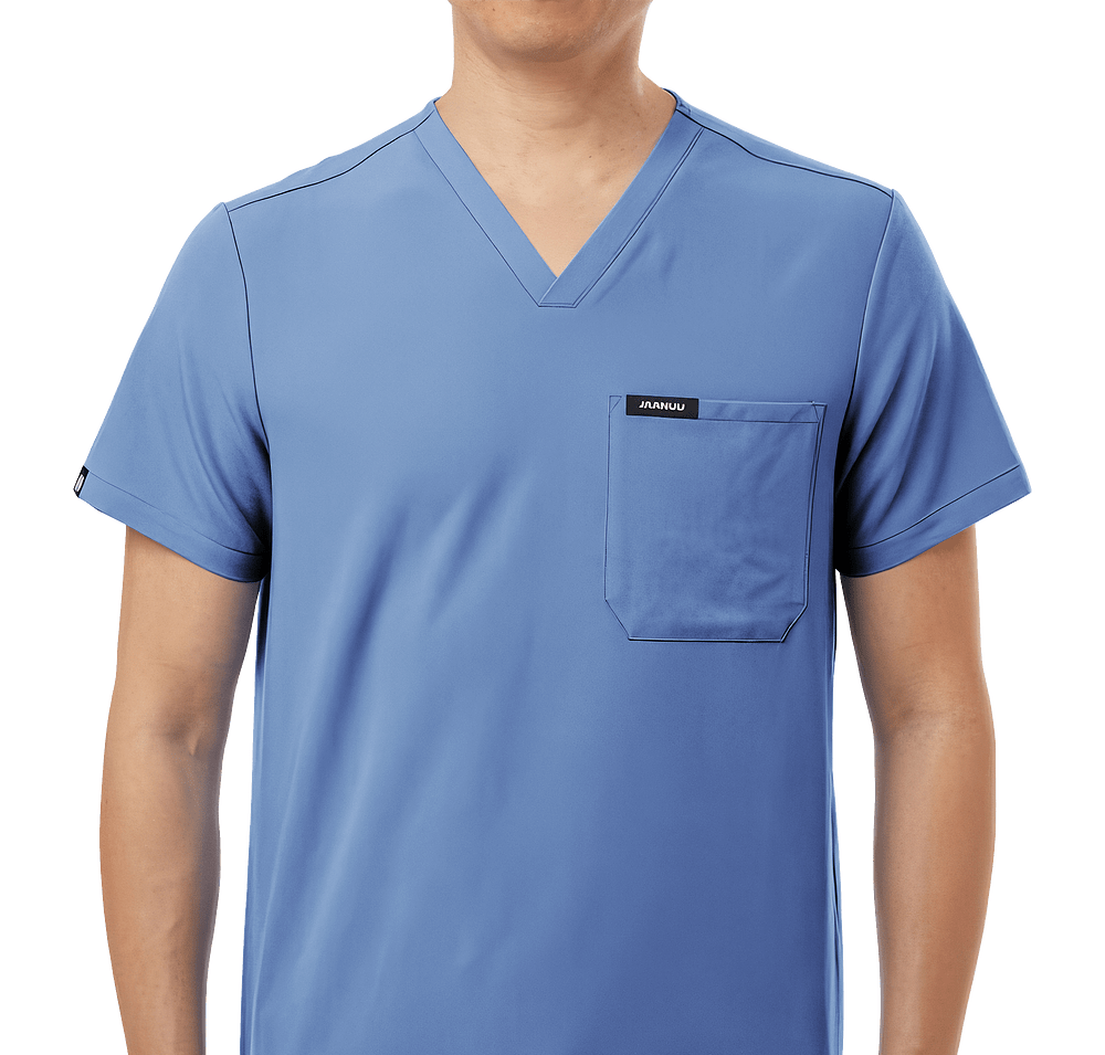 Jaanuu Holmes Everyday One-Pocket V-Neck Scrub Top - Printed-default