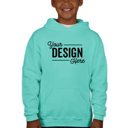 Jerzees Youth Nublend 50/50 Pullover Hoodie - Color: Scuba Blue