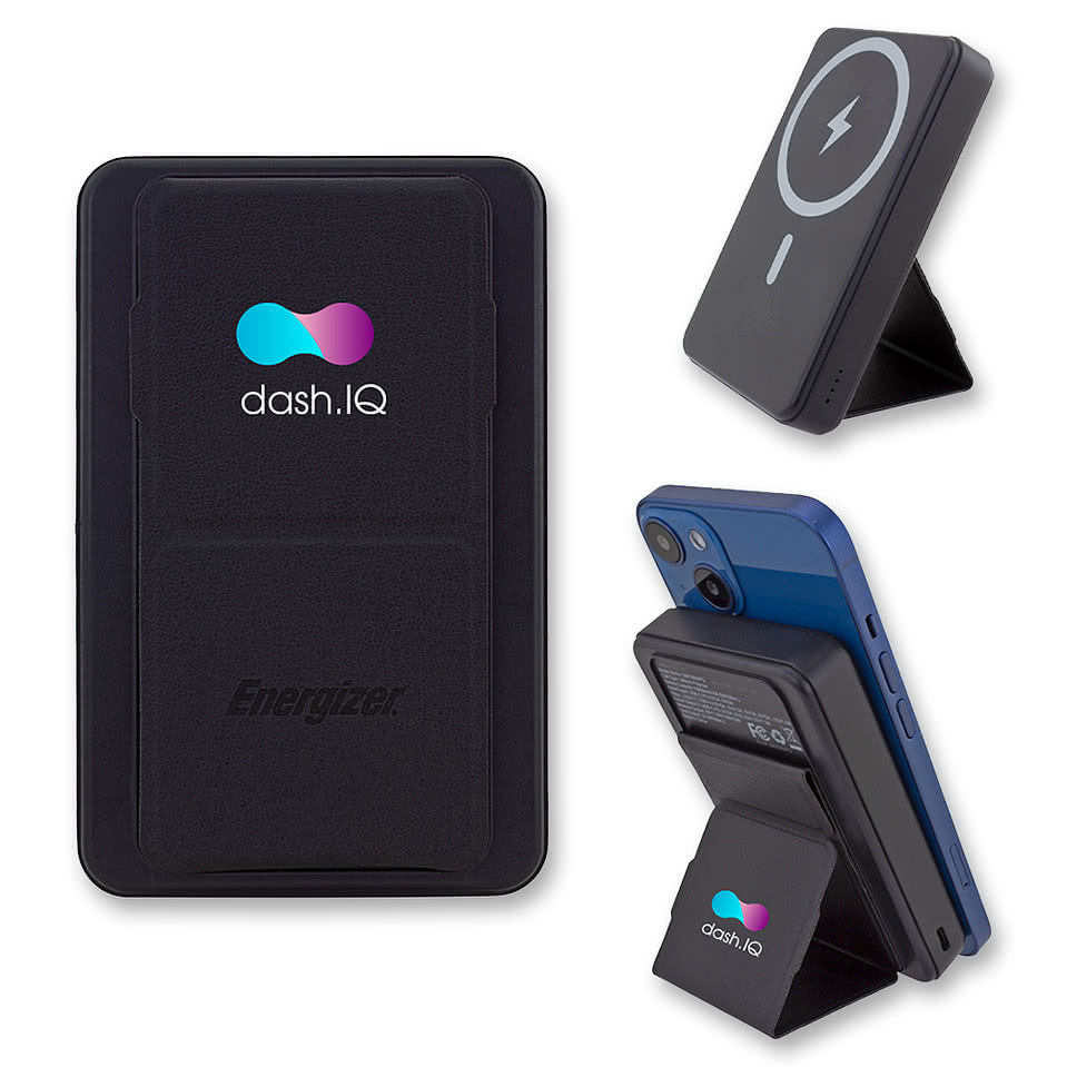 10,000 mAh Energizer Mag-N-Kick Wireless Power Bank and Phone Stand