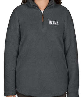 Charles River Women's Newport Fuzzy Fleece Pullover - Color: Charcoal