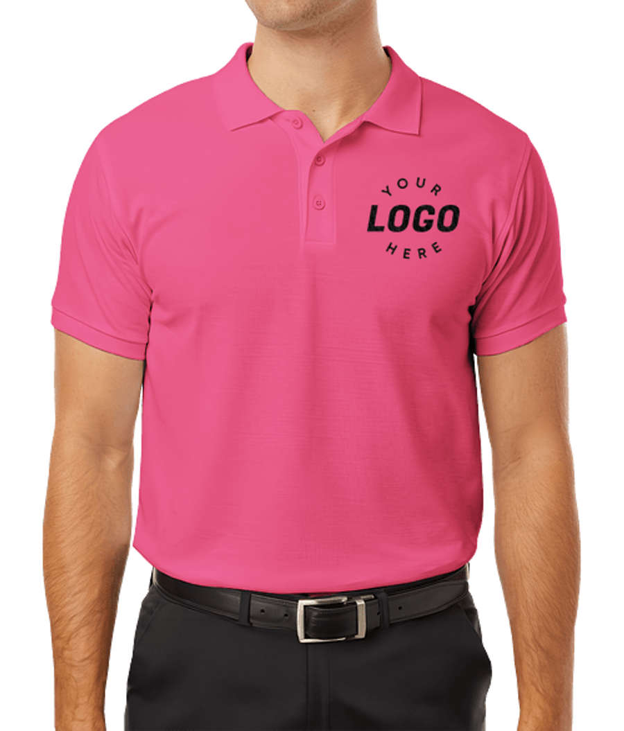 AllPro Blended Pique Polo - Embroidered in Bright Pink