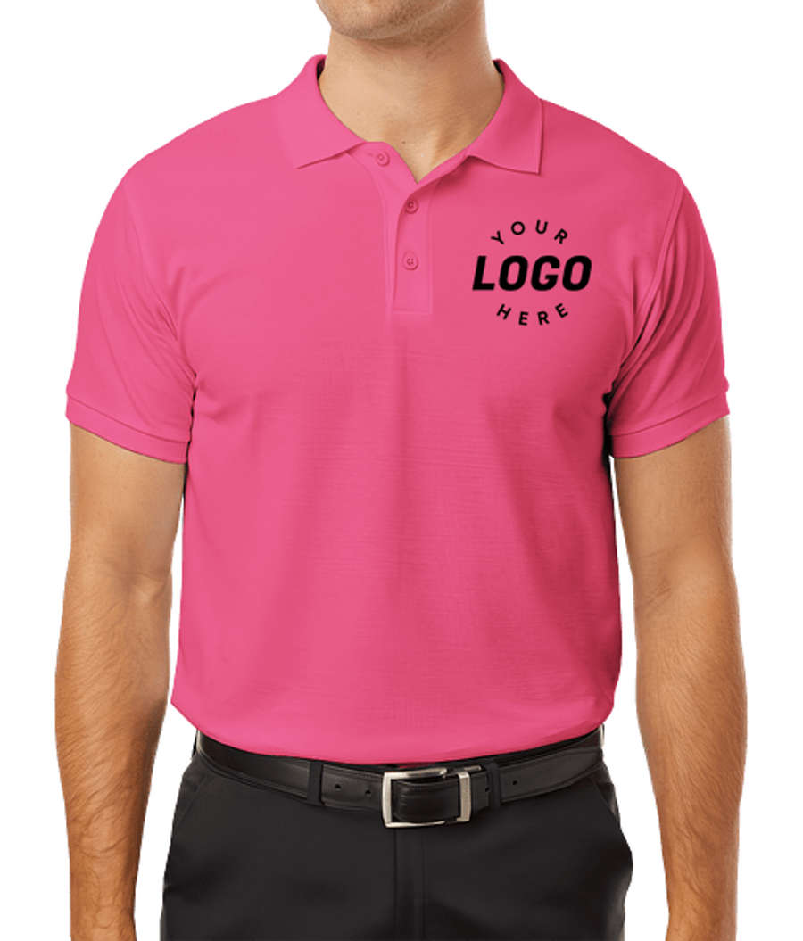 AllPro Blended Pique Polo - Printed in Bright Pink