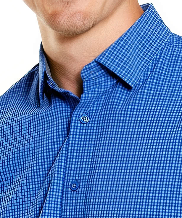 Storm Creek Influencer Wrinkle-Free Microplaid Long Sleeve Dress Shirt