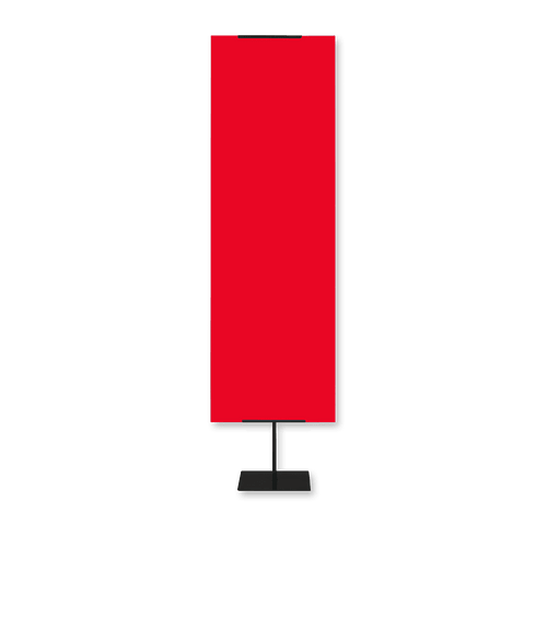 Full Color 24" x 92" Everyday Display Double-Sided Banner Kit in Red