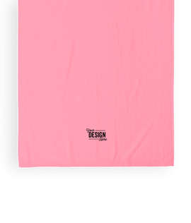 Lightweight Embroidered Beach Towel - Color: Pink