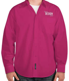 Port Authority Long Sleeve Easy Care Shirt - Color: Tropical Pink