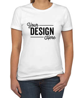 Next Level Women's Slim Fit Jersey Blend T-shirt - Color: White