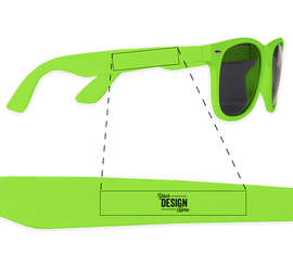 Sun Ray Sunglasses - Color: Lime Green
