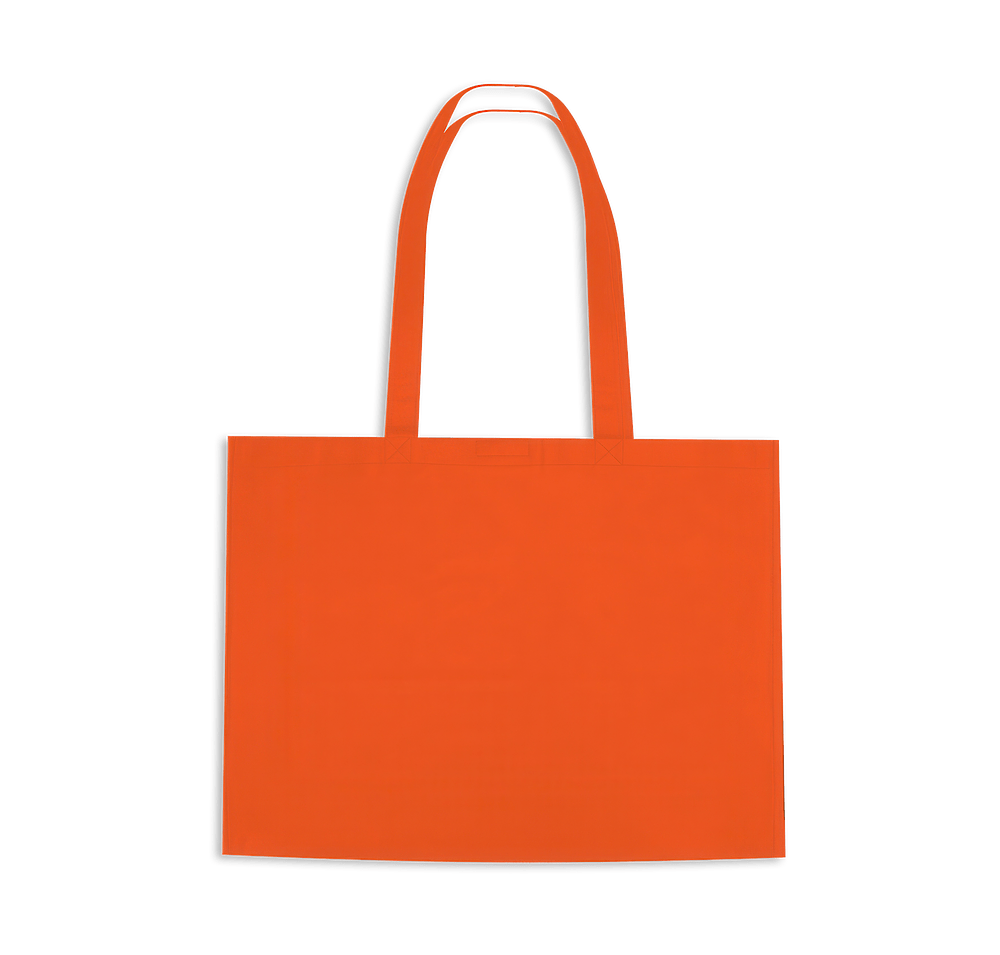 Non-Woven Shopper Tote Bag with Hook and Loop Closure-default