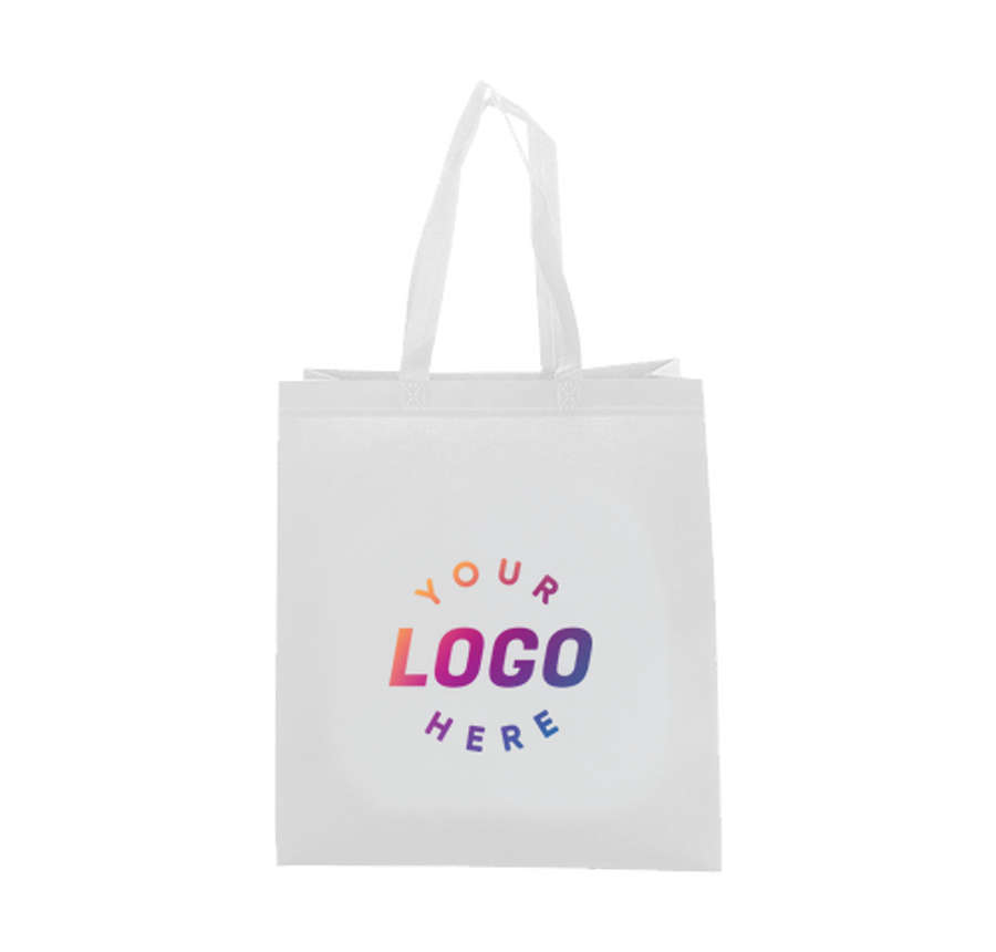 Freeport Recycled Heat Sealed Non-Woven Tote Bag in White