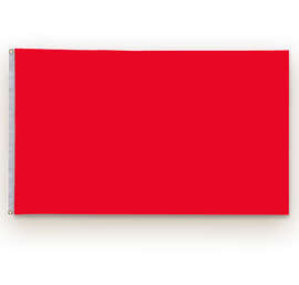 Full Color 3' x 5' Single Sided Nylon Flag - Color: Red
