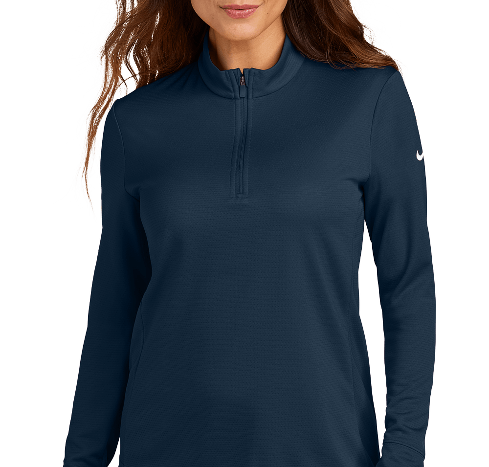 nike blue half zip women's