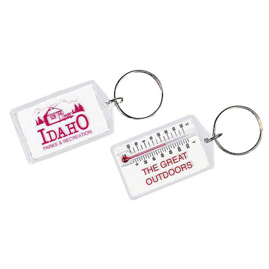Temperature Keychain in Clear
