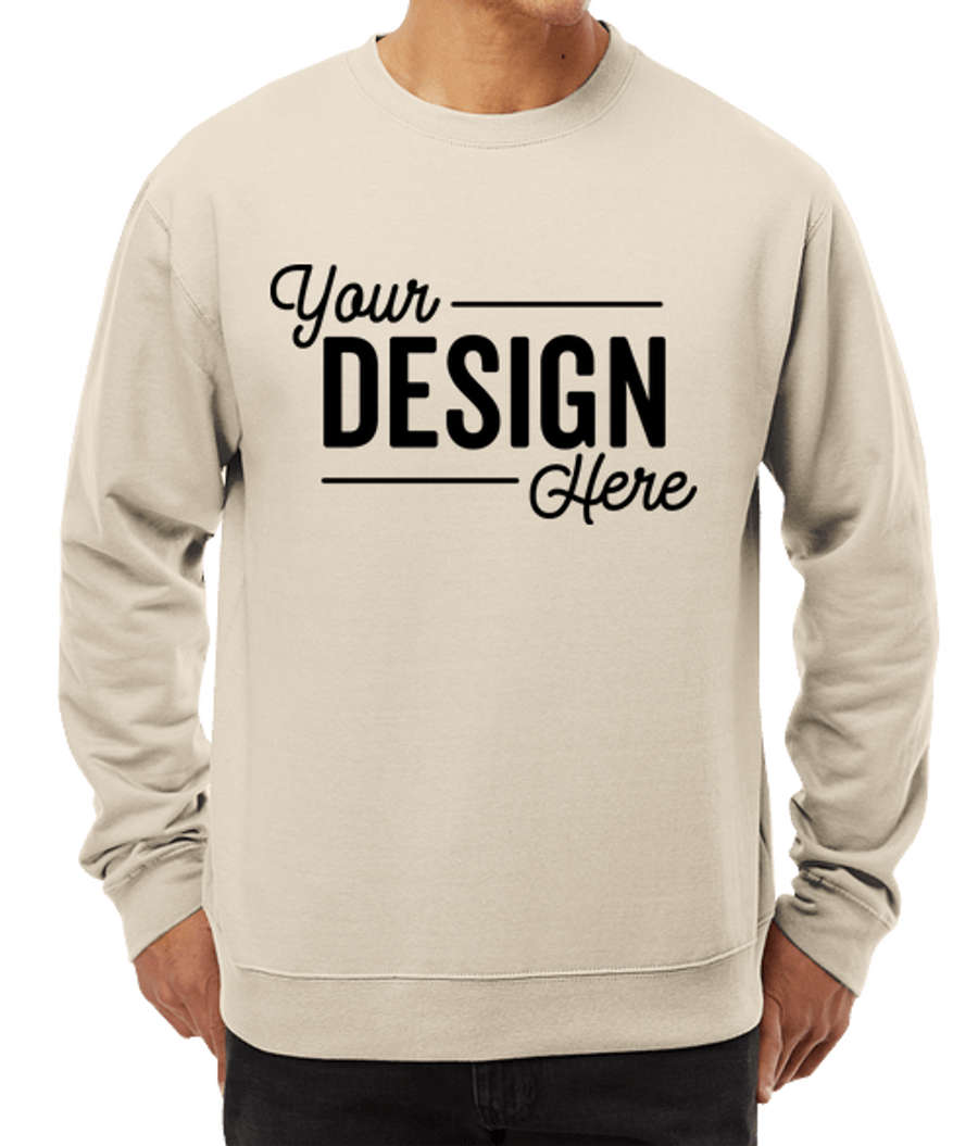 Independent Trading Midweight Crewneck Sweatshirt in Bone