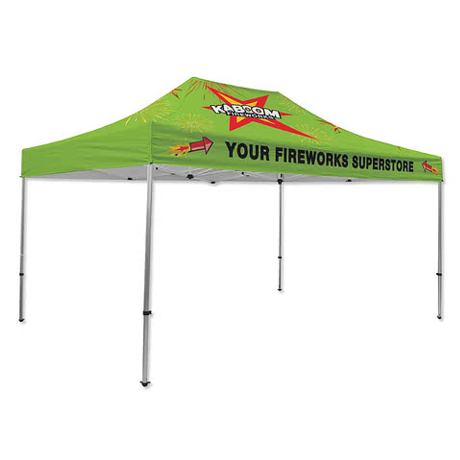 Full Color 15' Premium Canopy Tent in Maroon