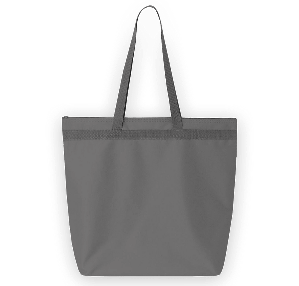 Large Recycled Poly Zippered Tote Bag-default