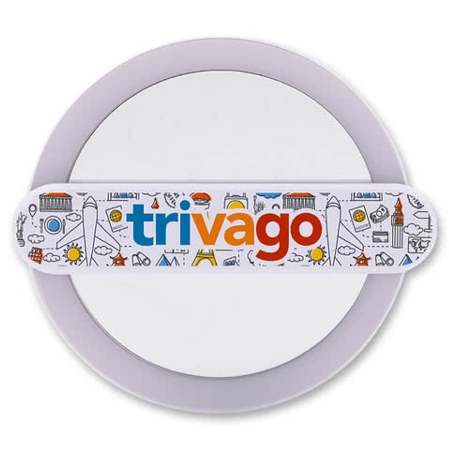 Travel Light Up Mirror in White