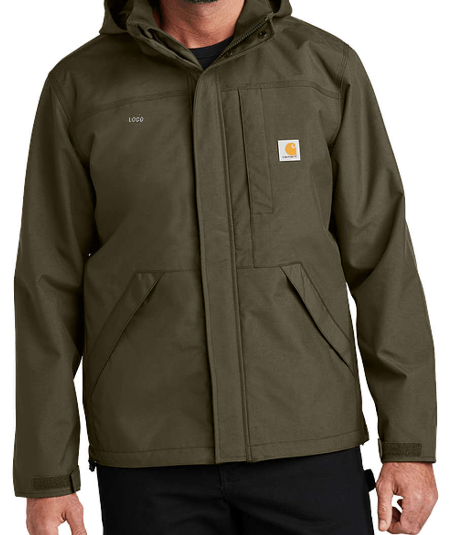 Carhartt Storm Defender Shoreline Work Jacket in Moss
