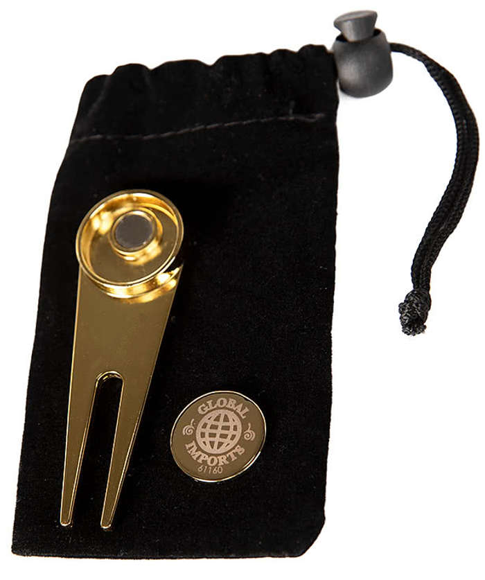Laser Engraved Magnetic Divot Repair Tool with Ball Marker