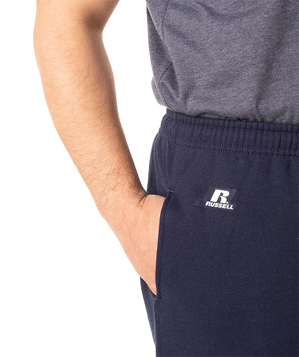 Russell sweatpants hot sale open bottom