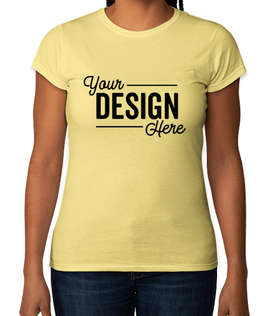 Gildan Women's Slim Fit Softstyle Jersey T-shirt - Color: Cornsilk