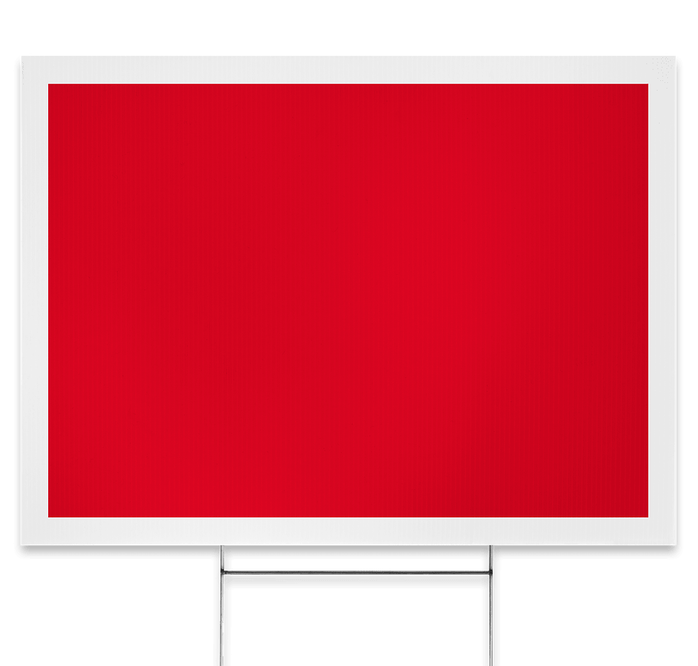 Full Color 24" x 18" Single Sided Plastic Sign Kit-default