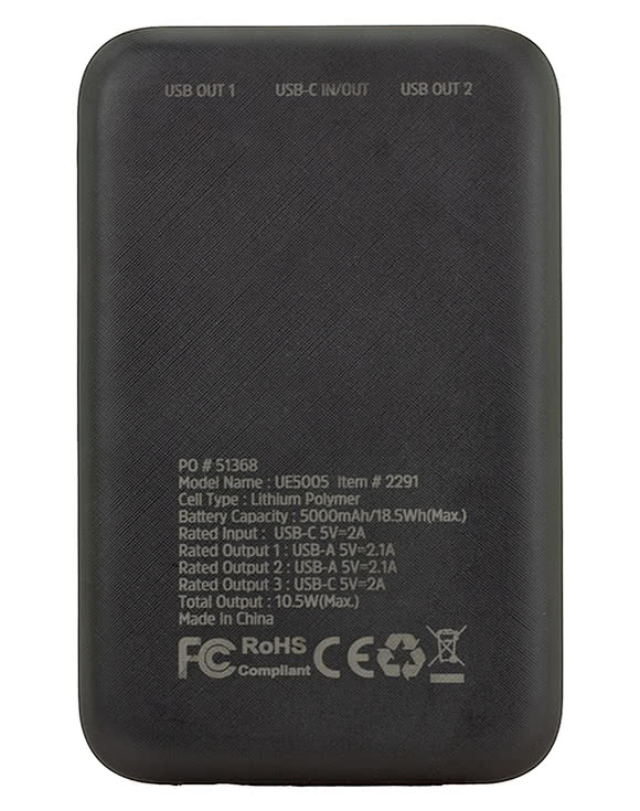 5,000 mAh Energizer Essential Power Bank