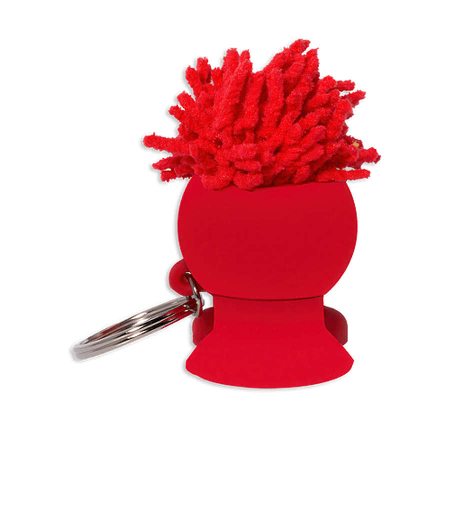 MopToppers 4-in-1 Phone Stand Cord Winder Keychain in Red