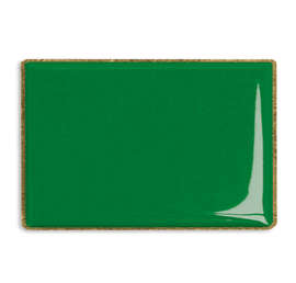 Rectangular Lapel Pin - Color: Kelly Green / Brass