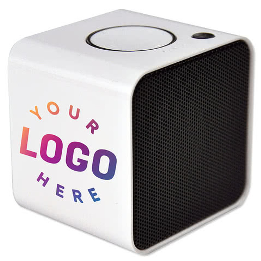 Full Color iClick BlueCube Bluetooth Speaker in White