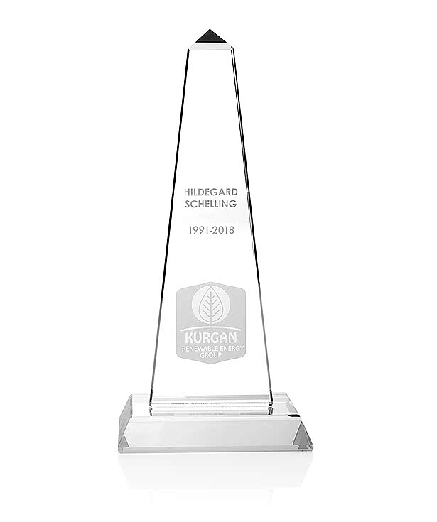 Laser Engraved Small Mammoth Tower Award
