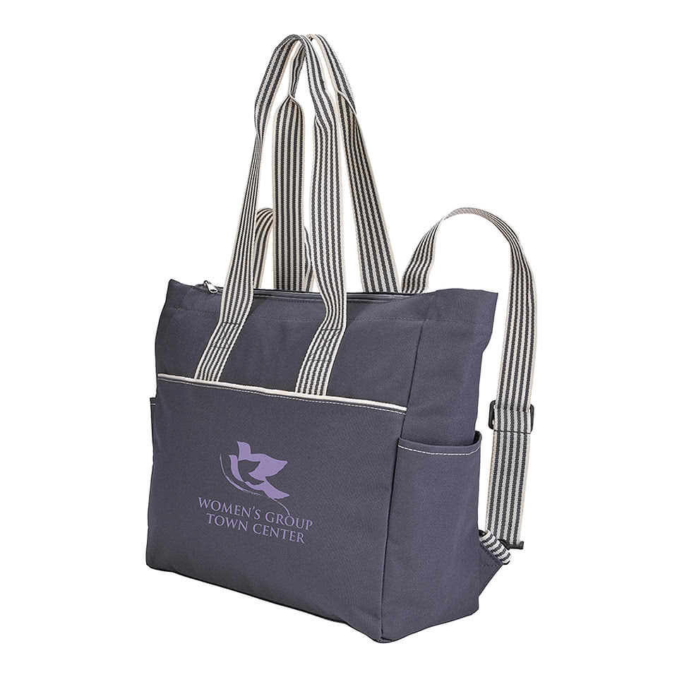 Full Color Stripe Diaper Tote-Pack