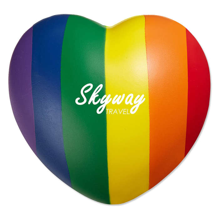 Rainbow Heart Shaped Stress Reliever