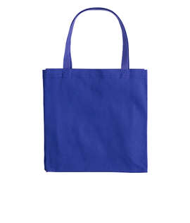 Large Gusseted Midweight 100% Cotton Canvas Tote Bag - Color: Royal