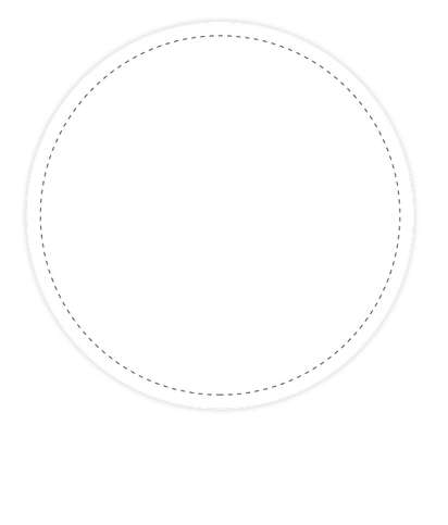 Full Color 4 in. Circle Vinyl Decal - White