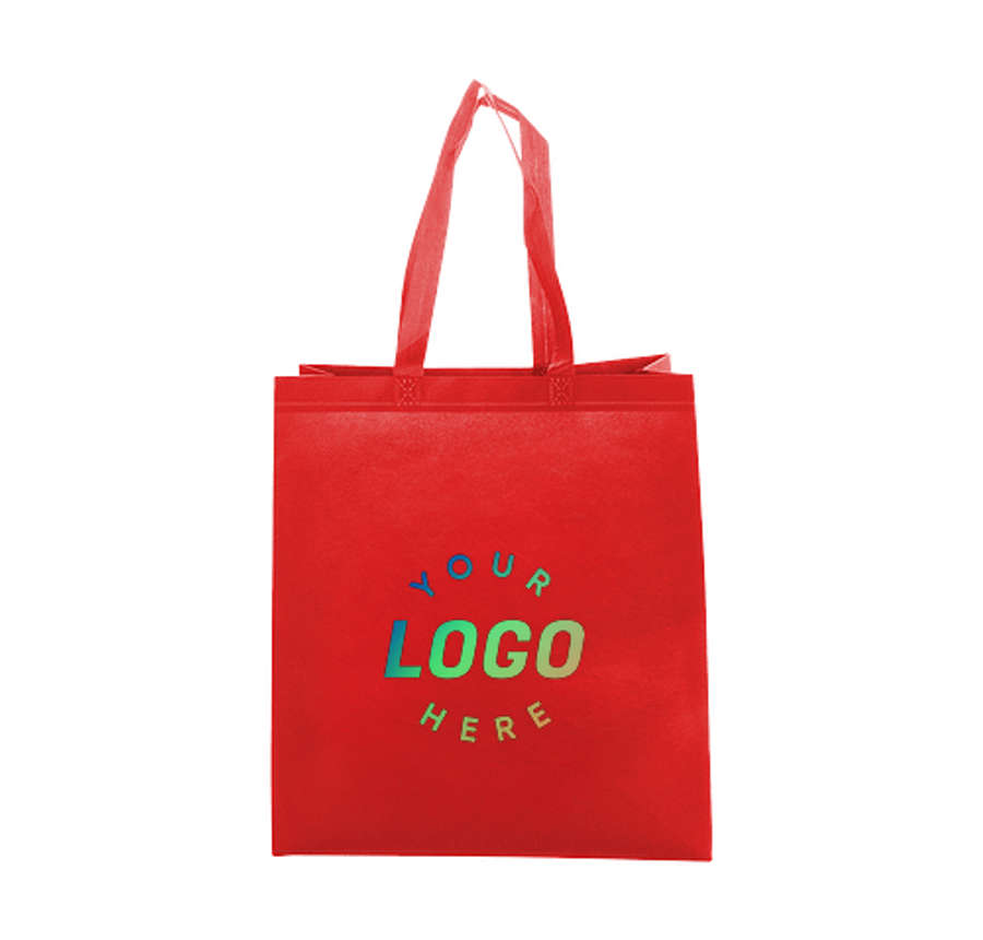 Freeport Recycled Heat Sealed Non-Woven Tote Bag in Red
