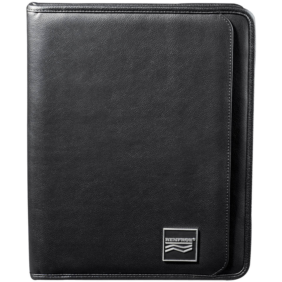 Debossed Manhattan Leather Padfolio