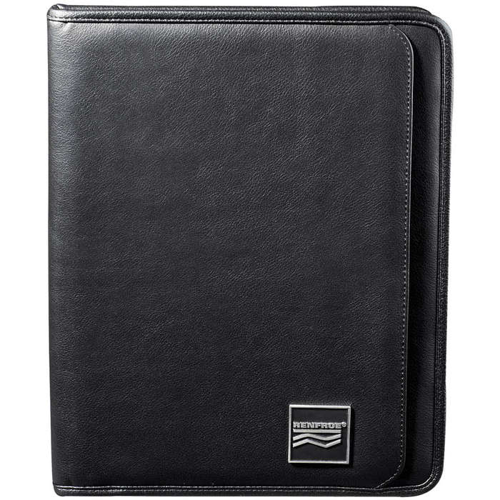 Debossed Manhattan Leather Padfolio