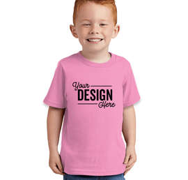 Port & Company Toddler Core Cotton T-shirt - Color: Candy Pink