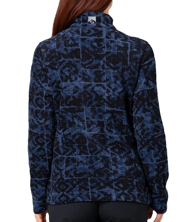 Storm Creek Women’s Fireside Recycled Printed Microfleece Quarter-Zip