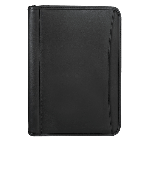 Debossed DuraHyde Padfolio in Black